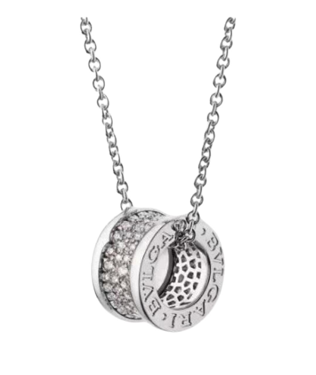 BVLGARI Серебряное колье из белого золота, фото 1