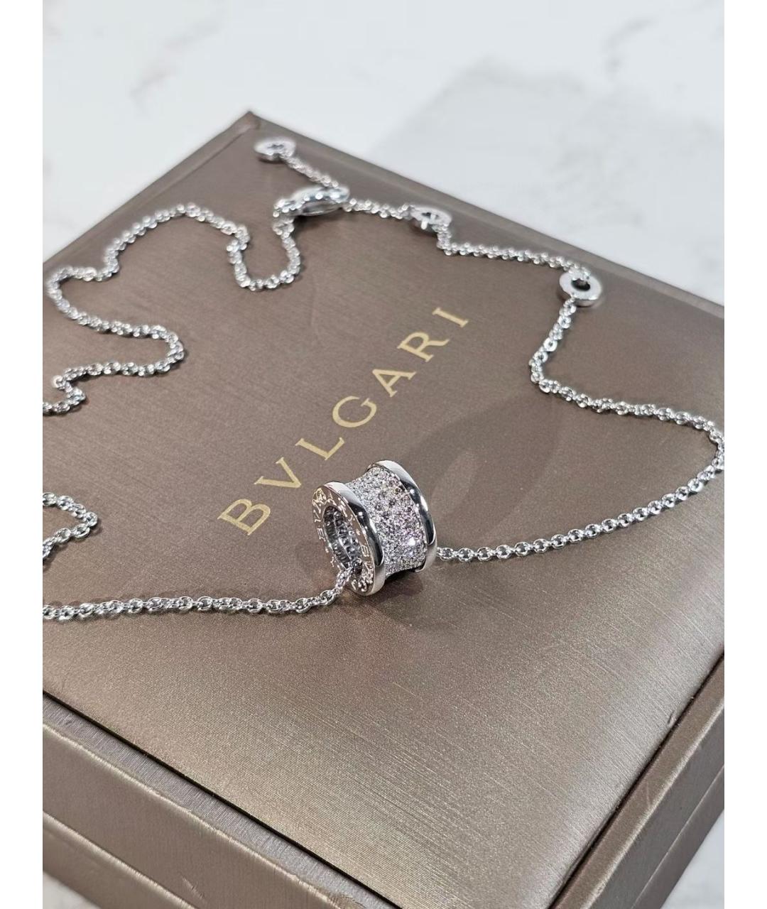 BVLGARI Серебряное колье из белого золота, фото 2