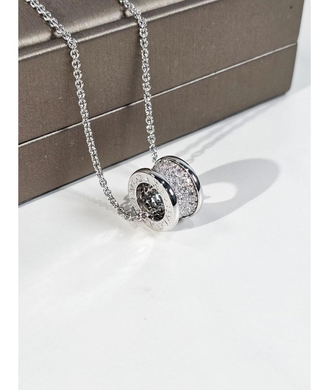 BVLGARI Серебряное колье из белого золота, фото 3