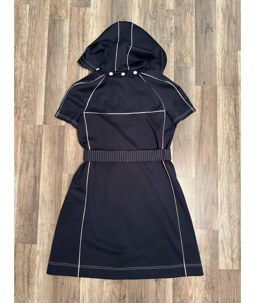 VALENTINO Черное полиэстеровое повседневное платье, фото 2