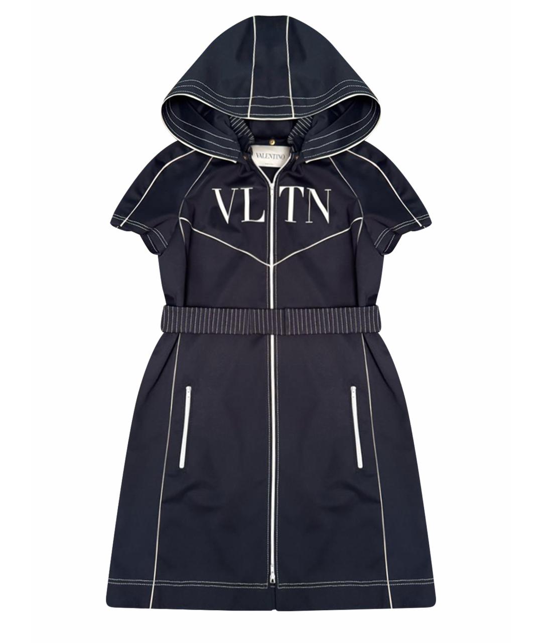 VALENTINO Черное полиэстеровое повседневное платье, фото 1