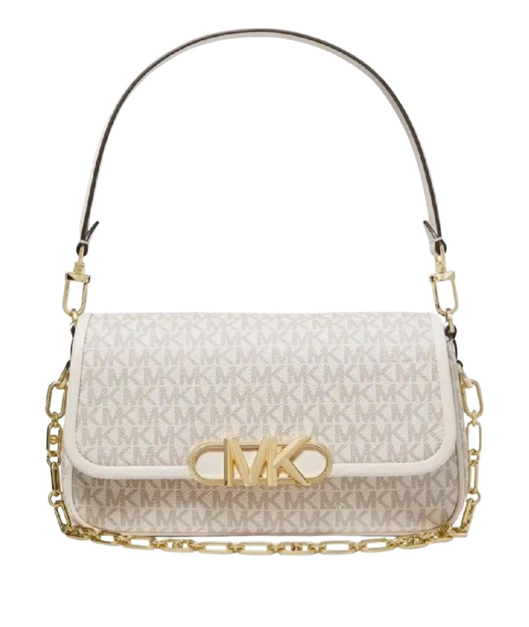 MICHAEL KORS Бежевая кожаная сумка с короткими ручками, фото 1