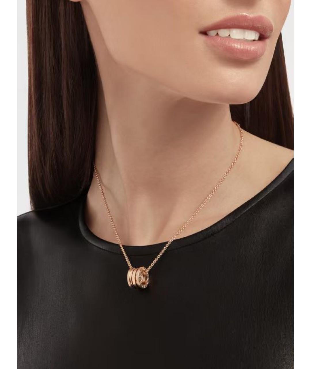 BVLGARI Золотое колье из розового золота, фото 3