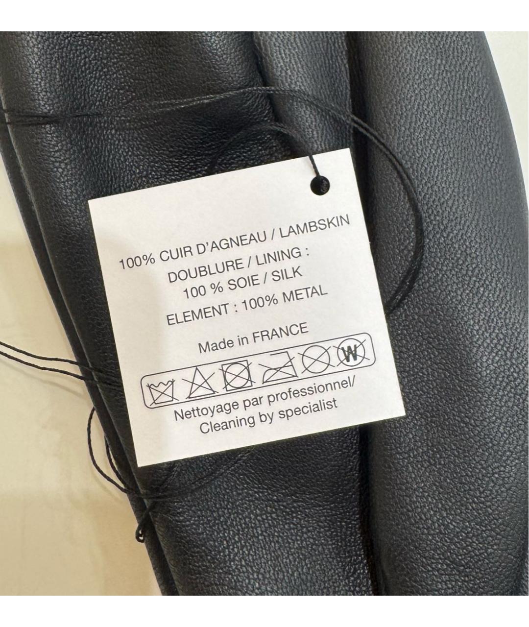 CHANEL Черные кожаные перчатки, фото 3