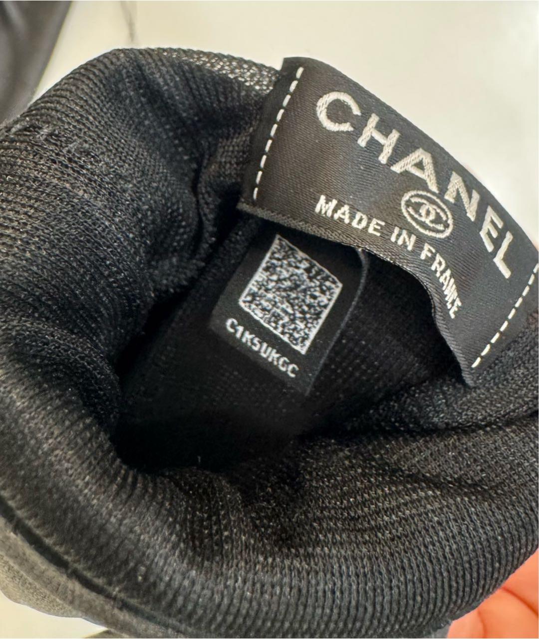 CHANEL Черные кожаные перчатки, фото 5