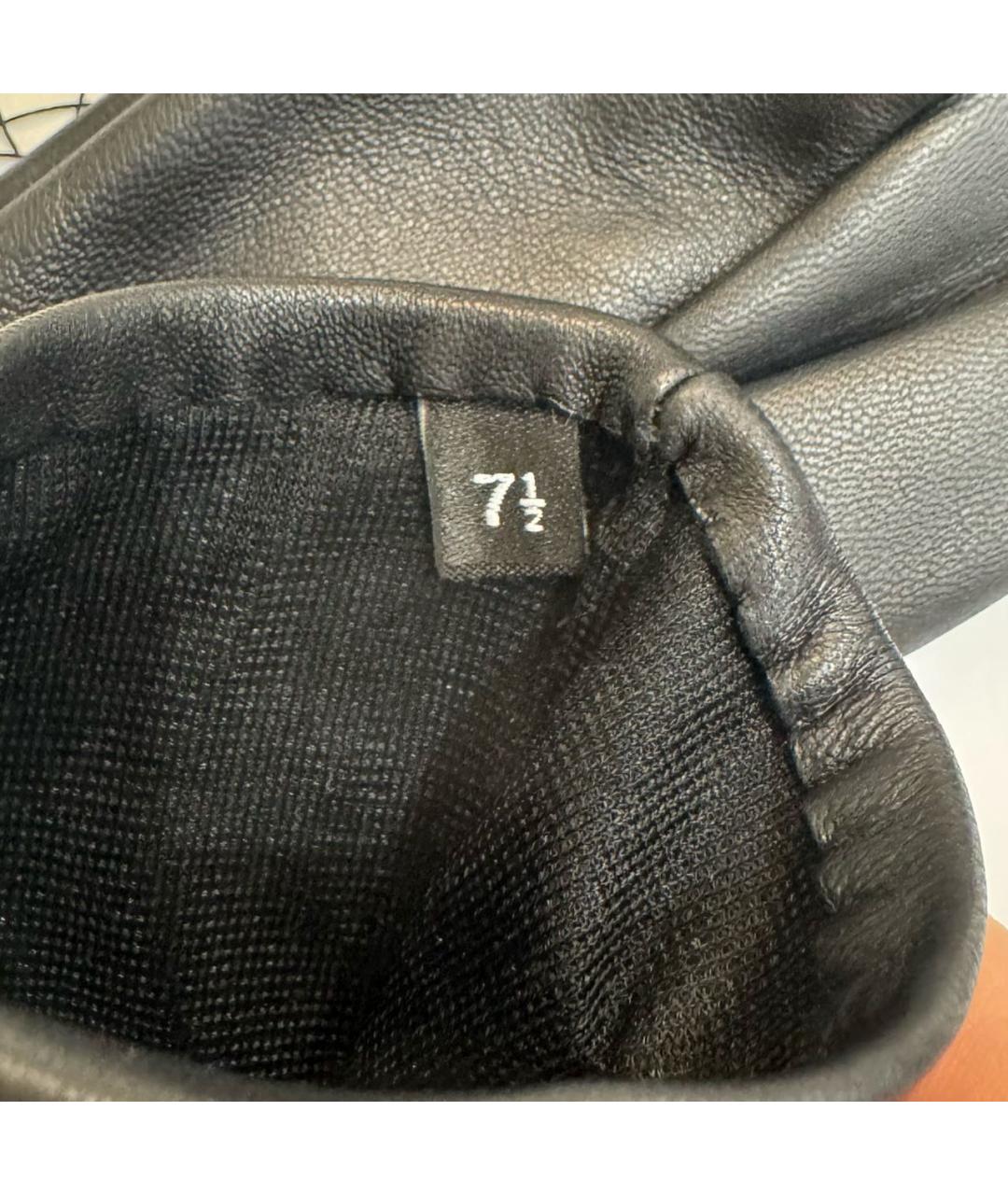 CHANEL Черные кожаные перчатки, фото 6