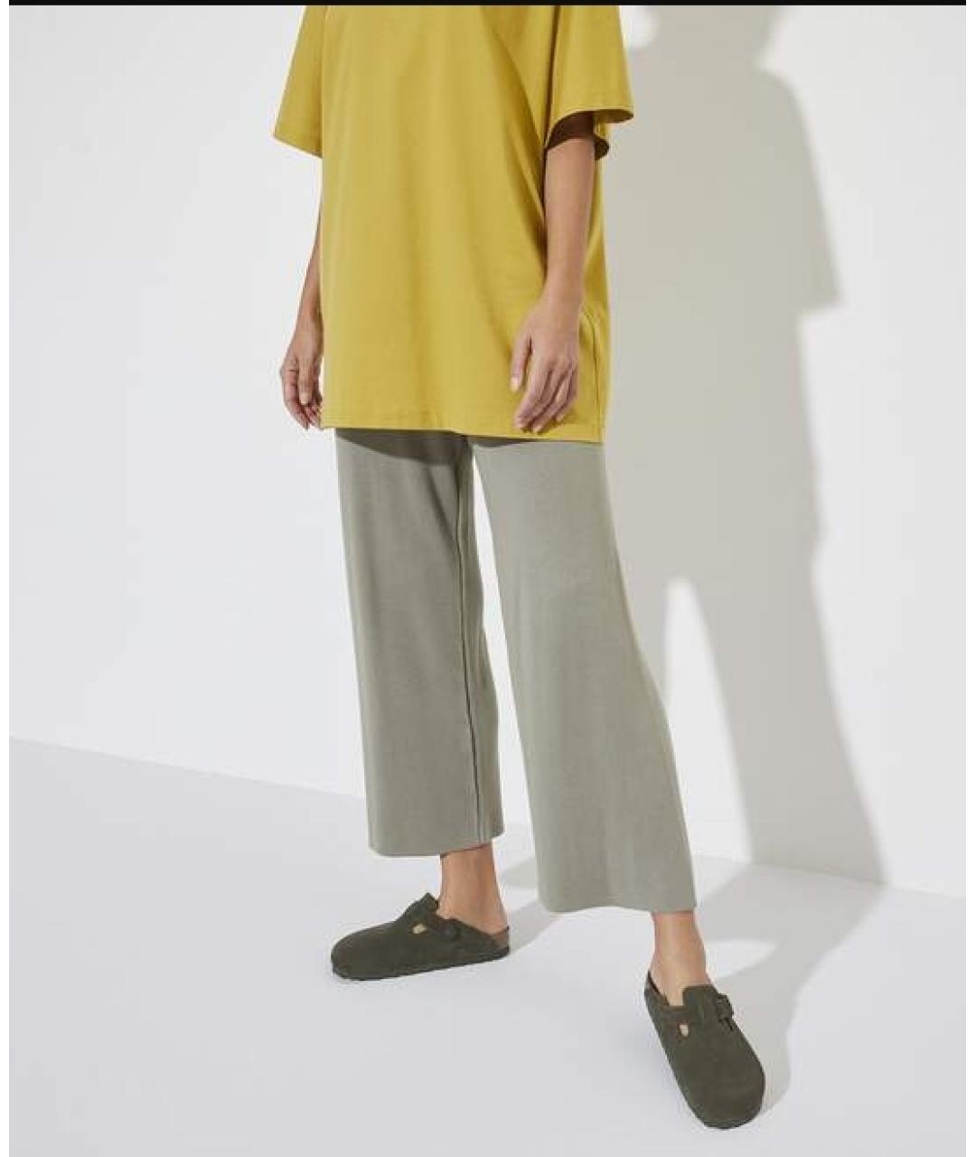 BIRKENSTOCK Хаки замшевые сандалии, фото 9