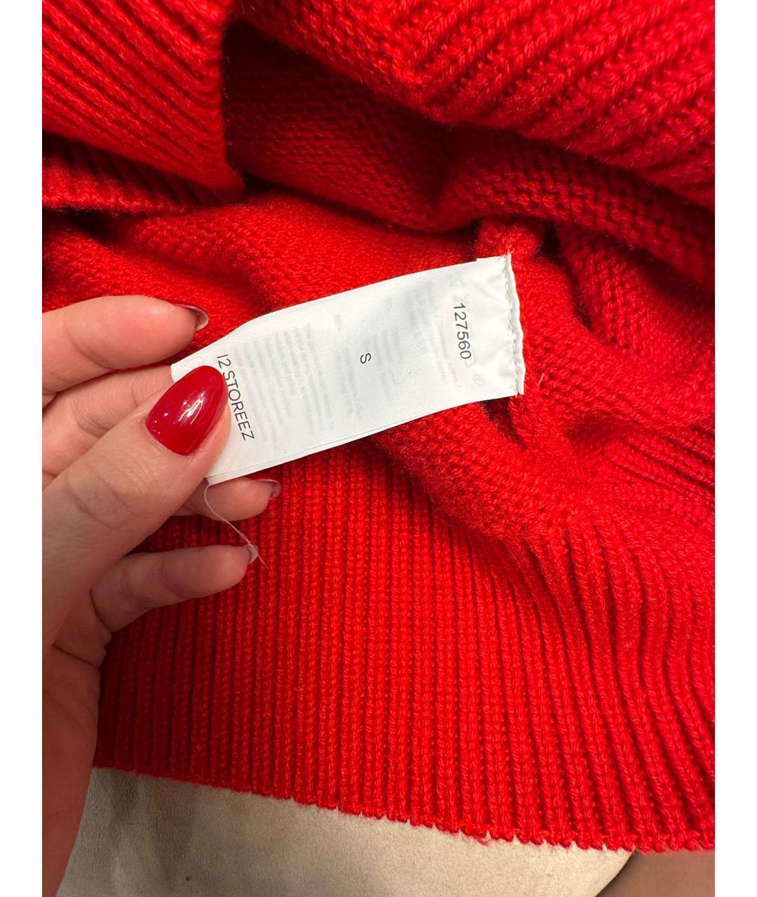 12 STOREEZ Красный кашемировый джемпер / свитер, фото 5