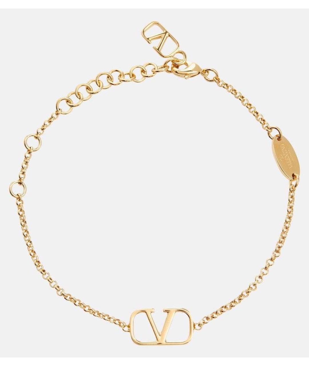 VALENTINO Желтый металлический браслет, фото 4