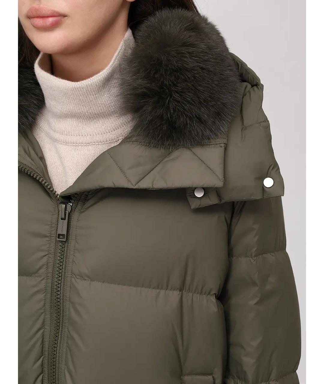 YVES SALOMON Зеленый пуховик, фото 6