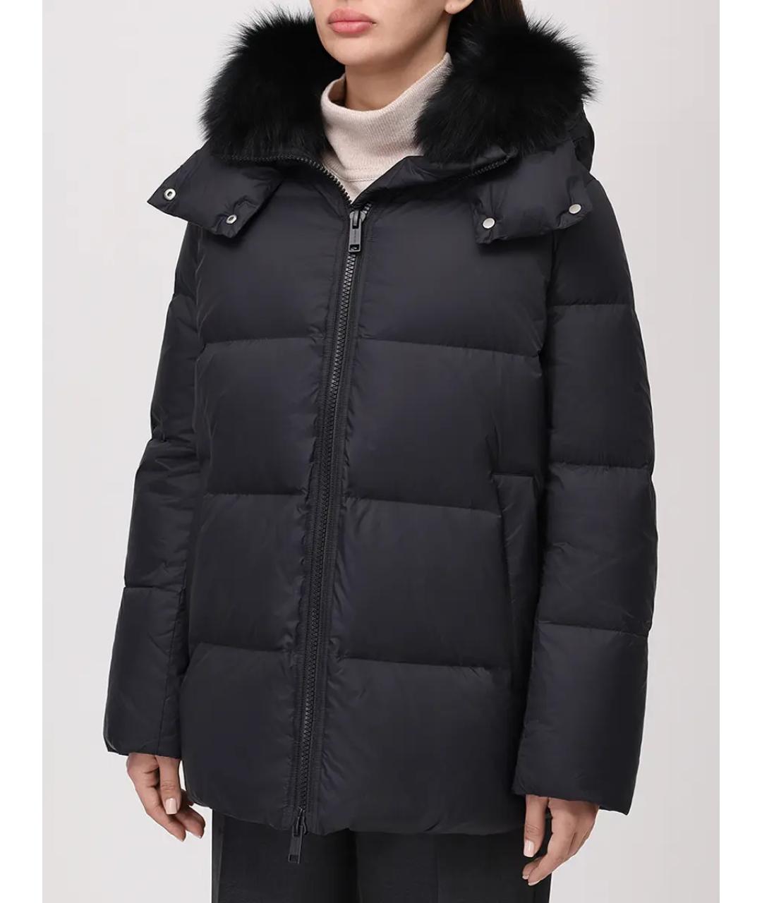 YVES SALOMON Черный пуховик, фото 4