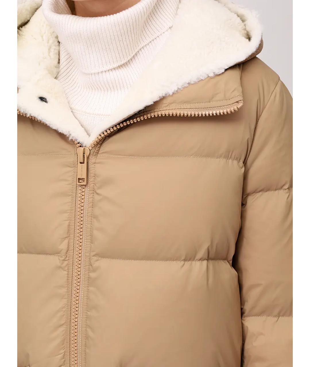 YVES SALOMON Бежевый пуховик, фото 5