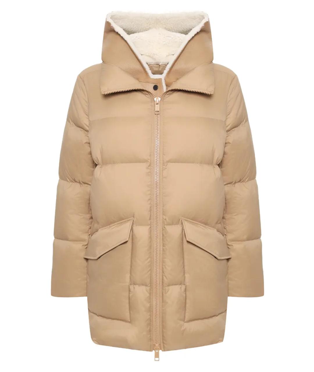 YVES SALOMON Бежевый пуховик, фото 1