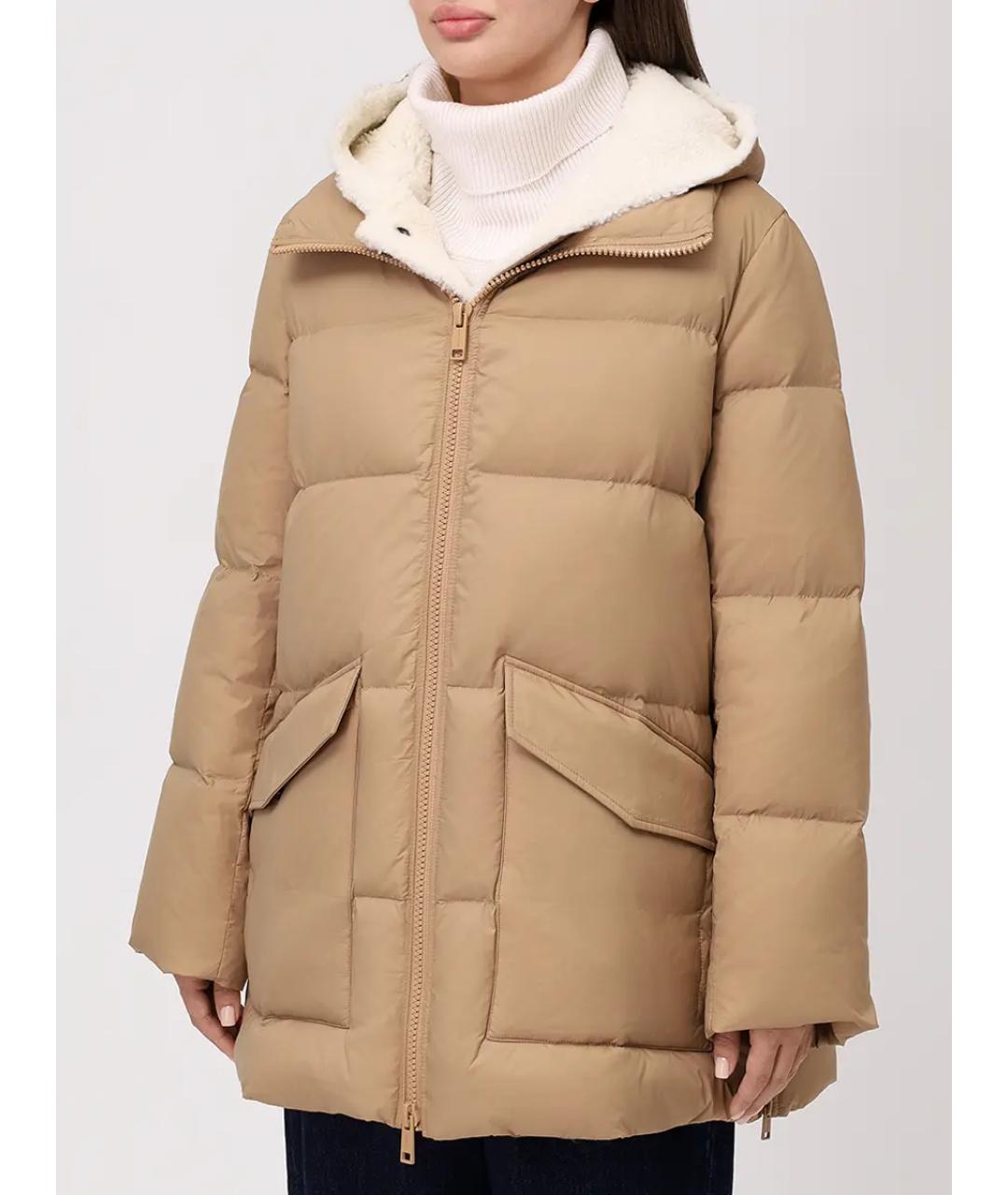 YVES SALOMON Бежевый пуховик, фото 4