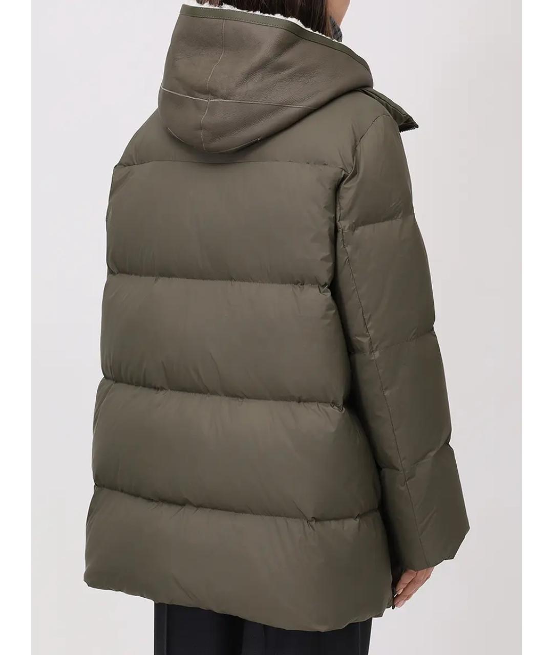 YVES SALOMON Зеленый пуховик, фото 3