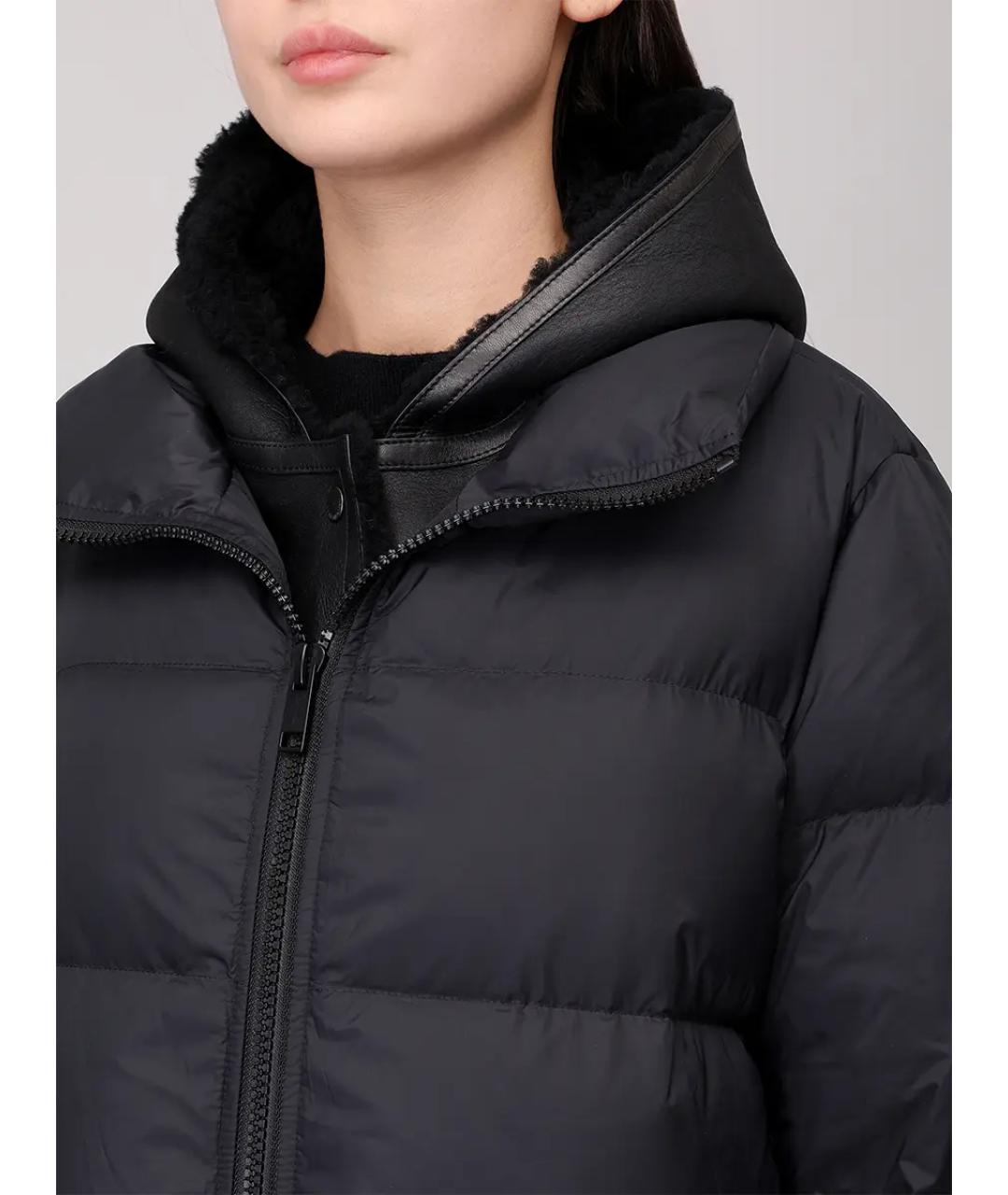 YVES SALOMON Черный пуховик, фото 5