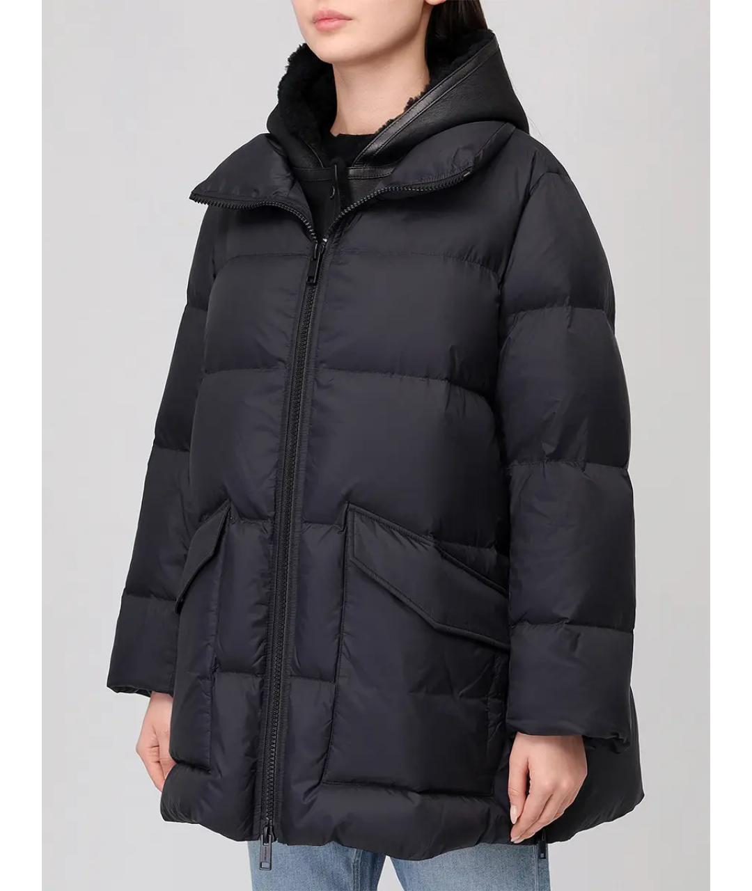 YVES SALOMON Черный пуховик, фото 4