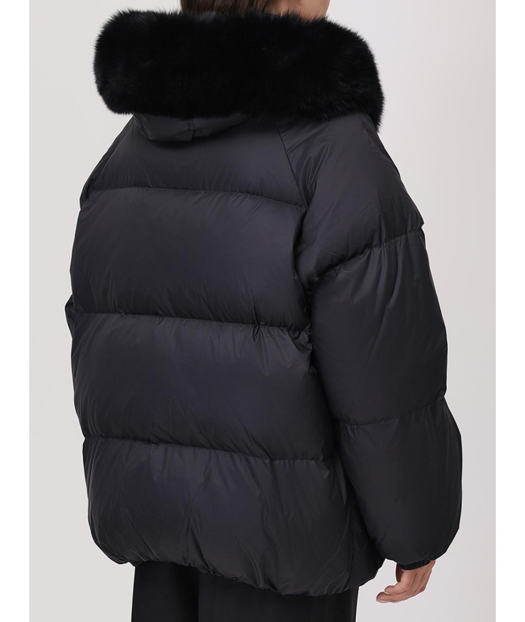 YVES SALOMON Черный пуховик, фото 3