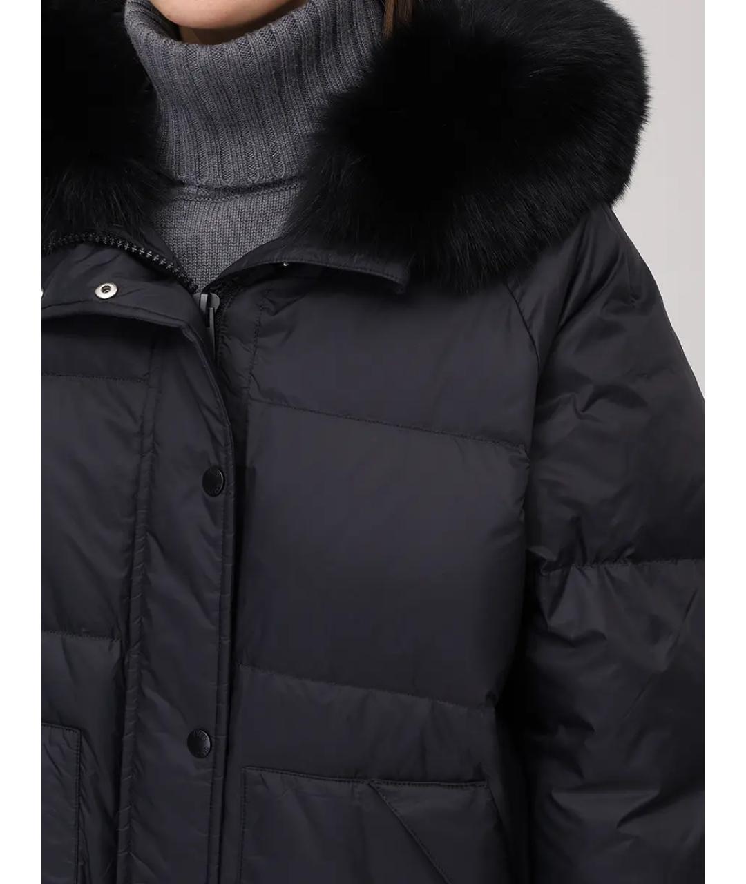 YVES SALOMON Черный пуховик, фото 5