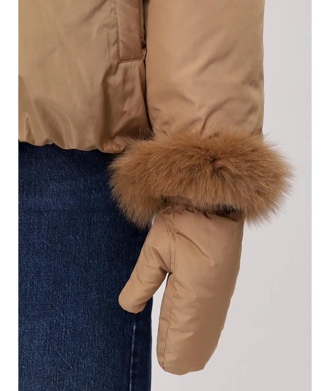 YVES SALOMON Бежевый пуховик, фото 5