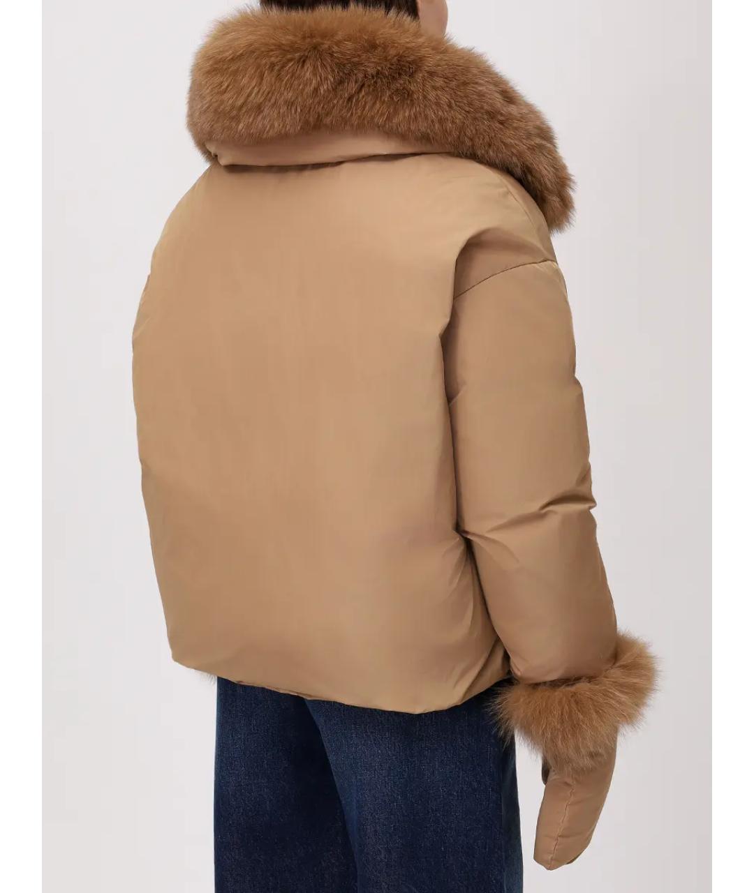 YVES SALOMON Бежевый пуховик, фото 3