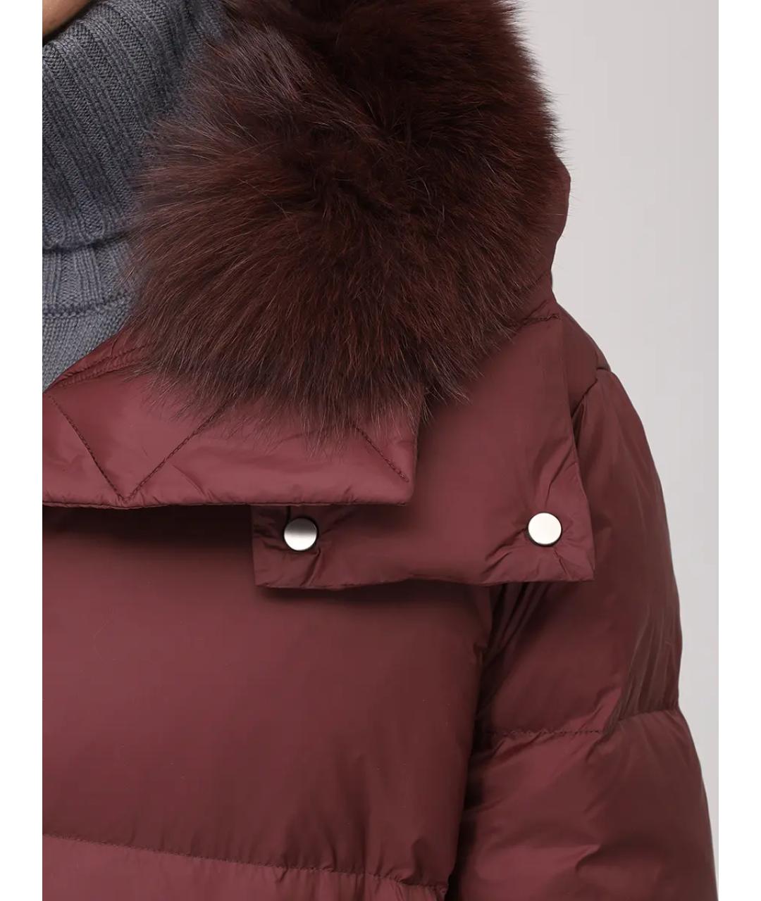 YVES SALOMON Бордовый пуховик, фото 5