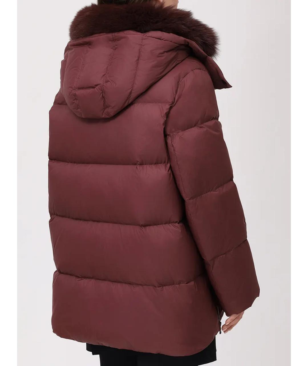YVES SALOMON Бордовый пуховик, фото 3