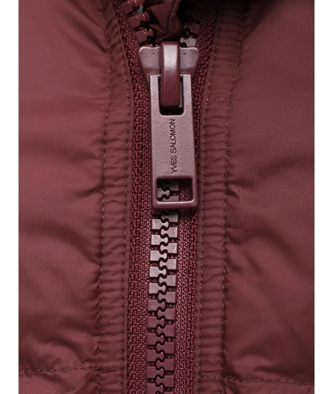 YVES SALOMON Бордовый пуховик, фото 6