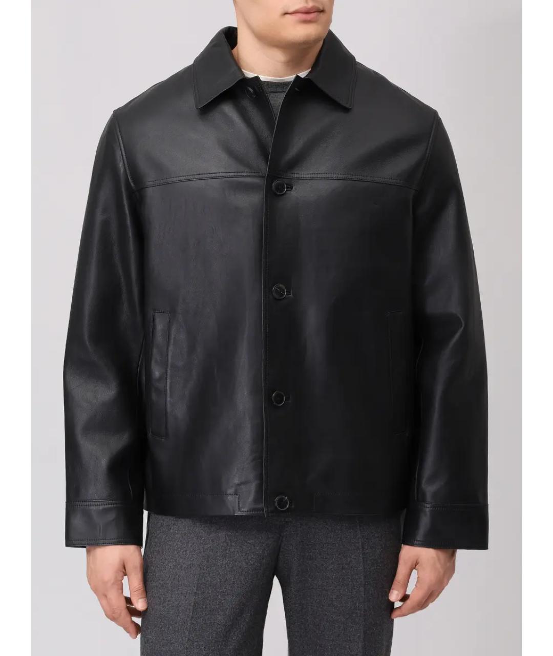 YVES SALOMON Черная кожаная куртка, фото 4