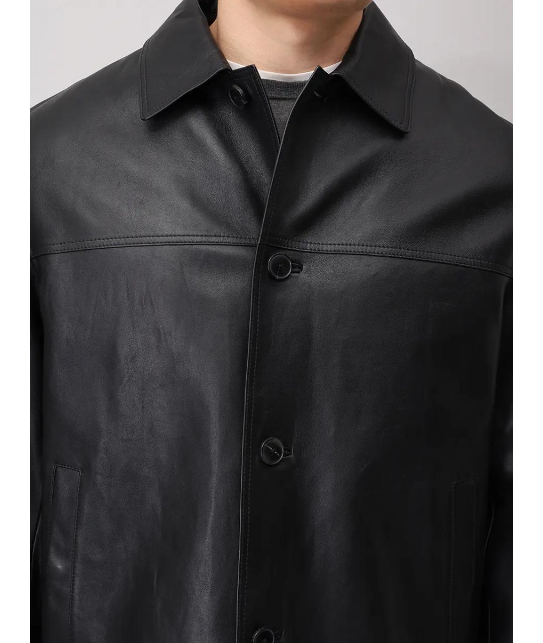 YVES SALOMON Черная кожаная куртка, фото 5