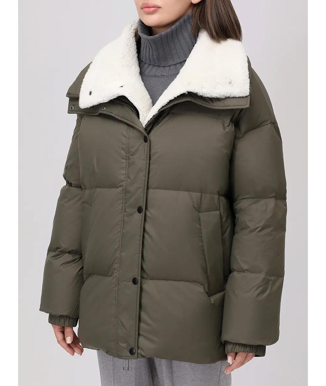 YVES SALOMON Зеленый пуховик, фото 4