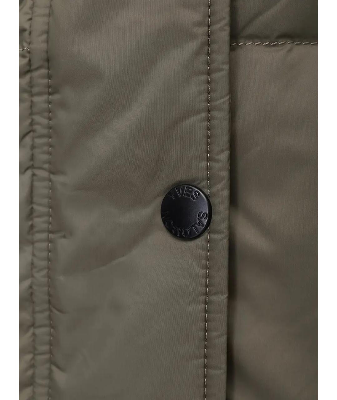 YVES SALOMON Зеленый пуховик, фото 6