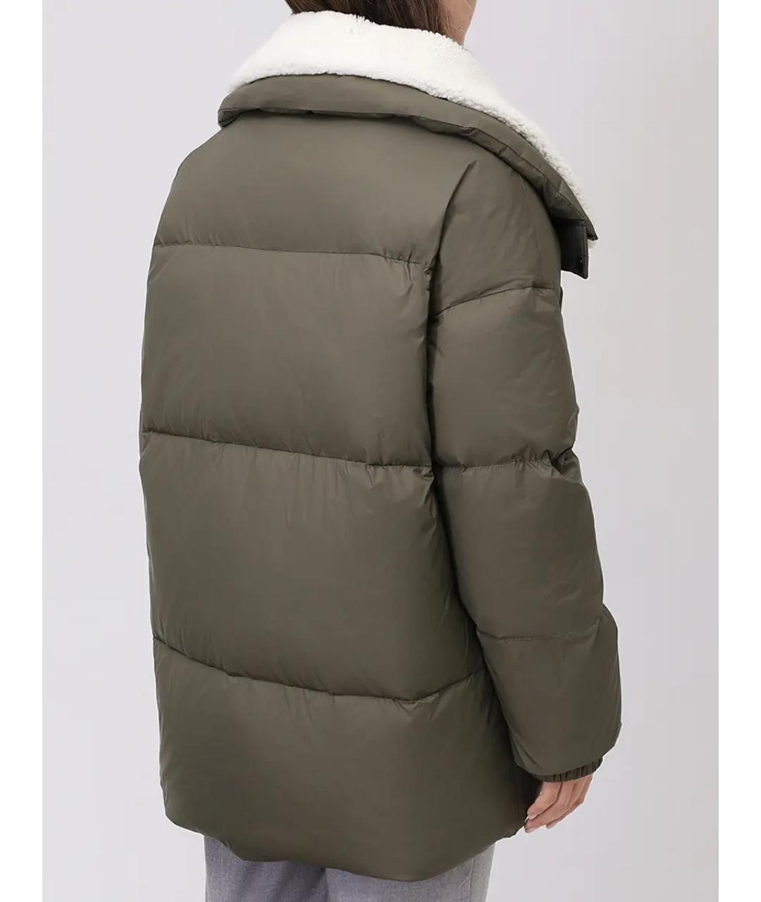 YVES SALOMON Зеленый пуховик, фото 3
