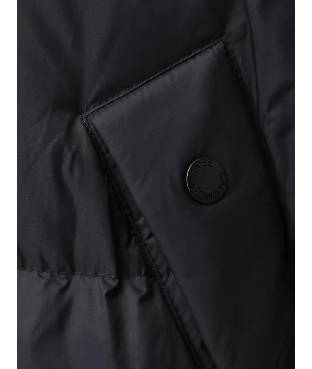 YVES SALOMON Черный меховой пуховик, фото 6