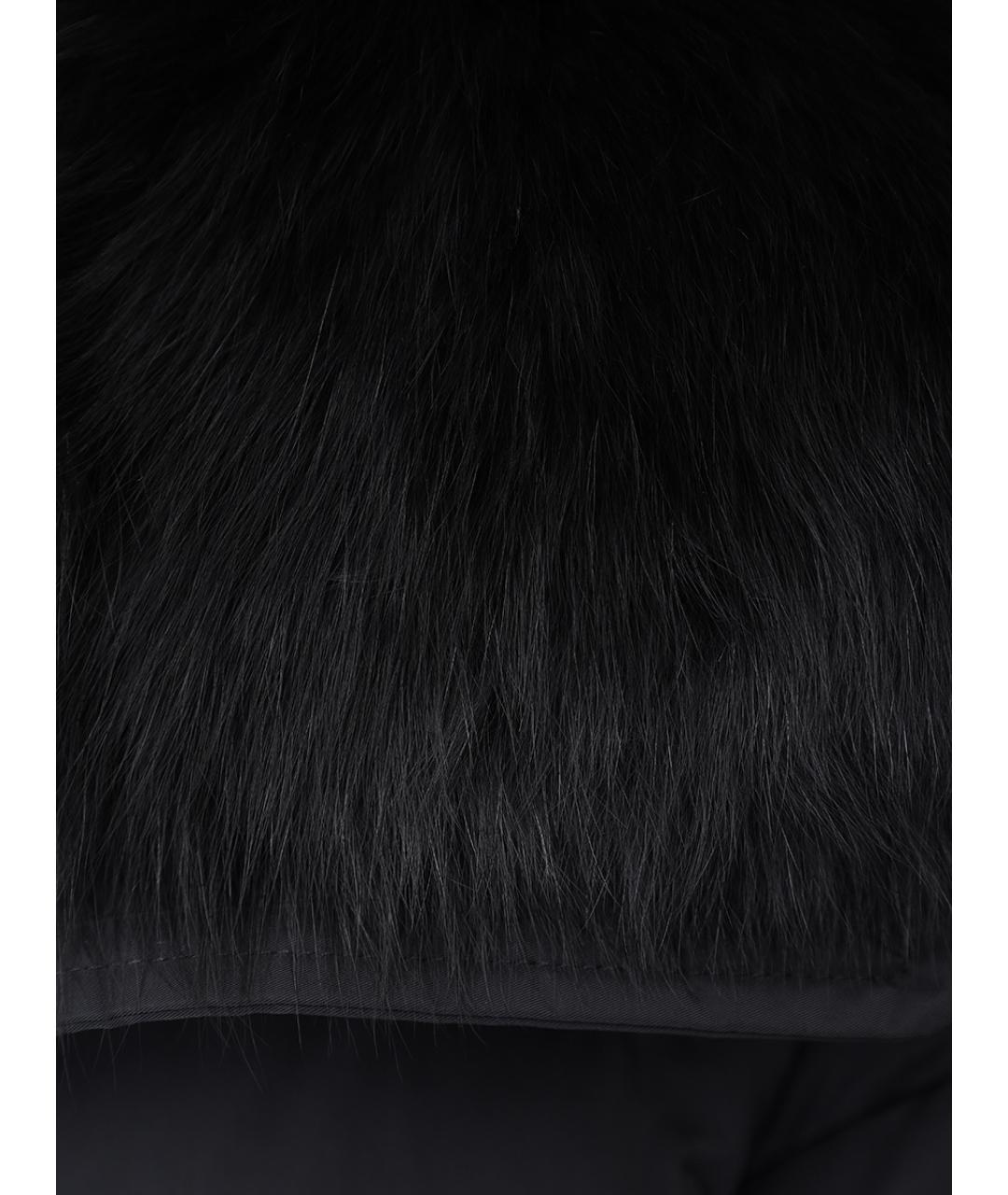 YVES SALOMON Черный меховой пуховик, фото 6