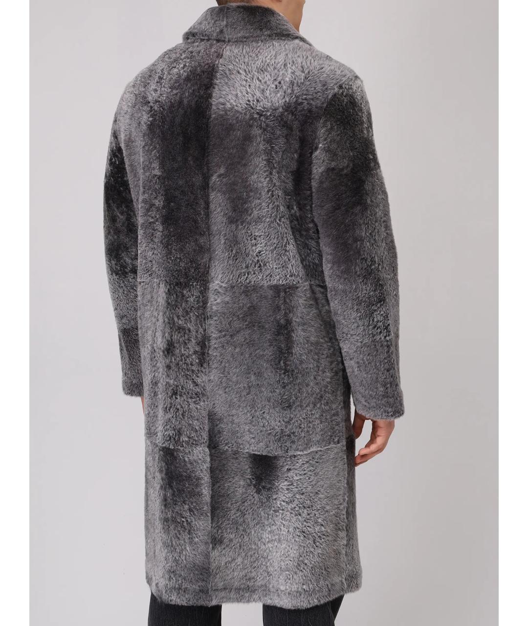 YVES SALOMON Серая дубленка/шуба, фото 3