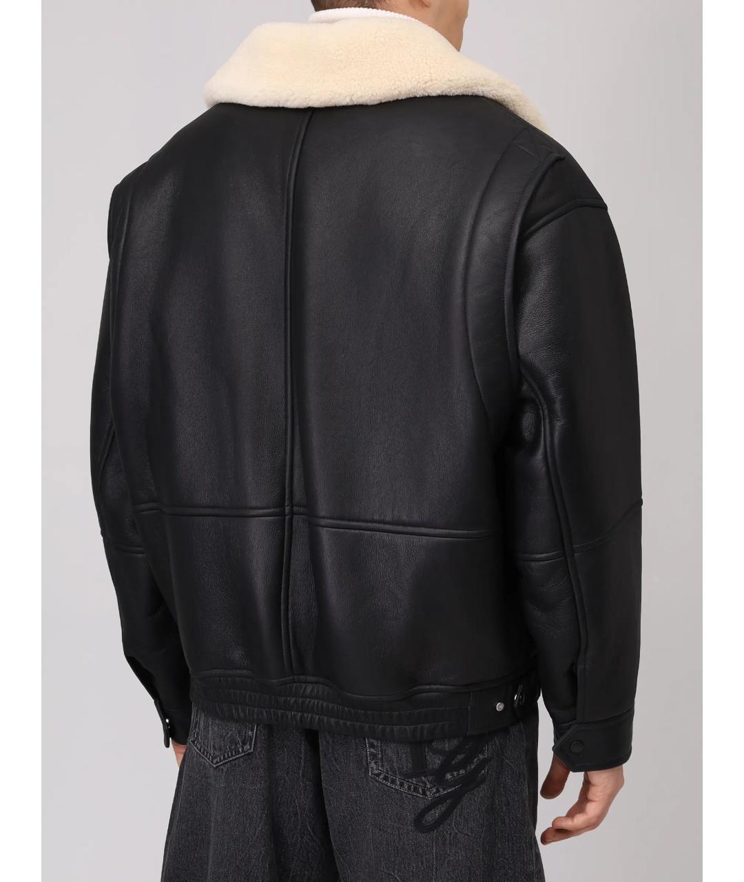 YVES SALOMON Черная дубленка/шуба, фото 3