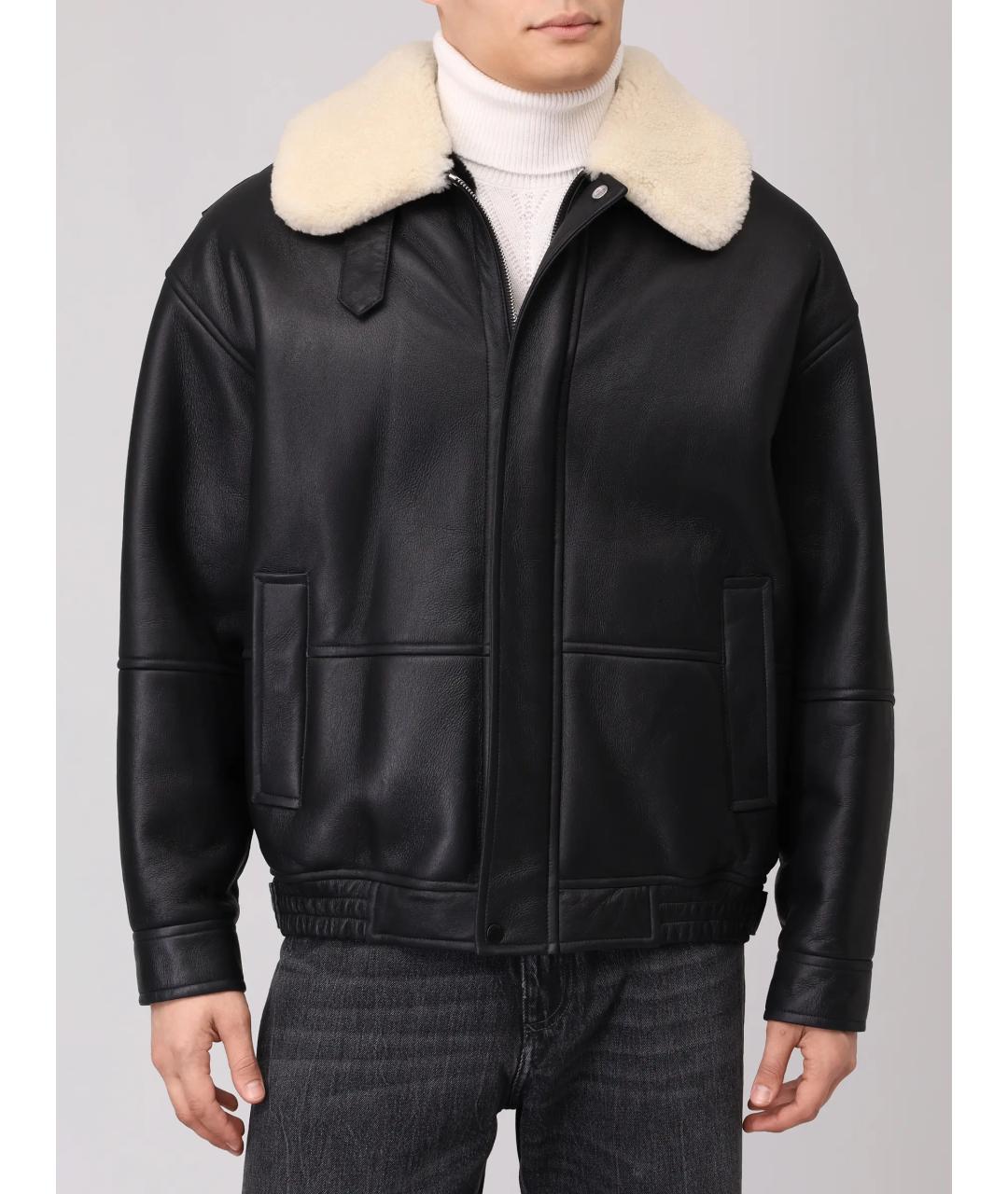 YVES SALOMON Черная дубленка/шуба, фото 4