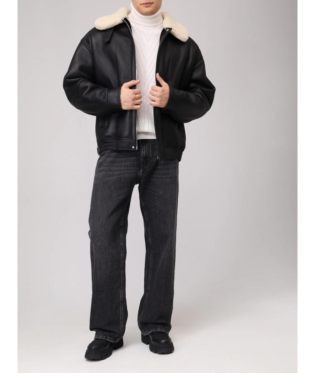 YVES SALOMON Черная дубленка/шуба, фото 2