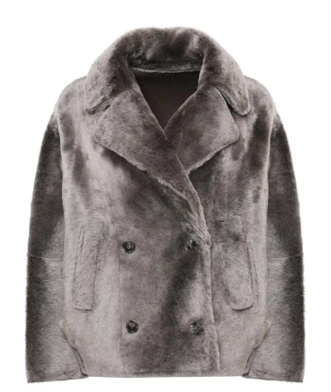 YVES SALOMON Серая шуба, фото 1