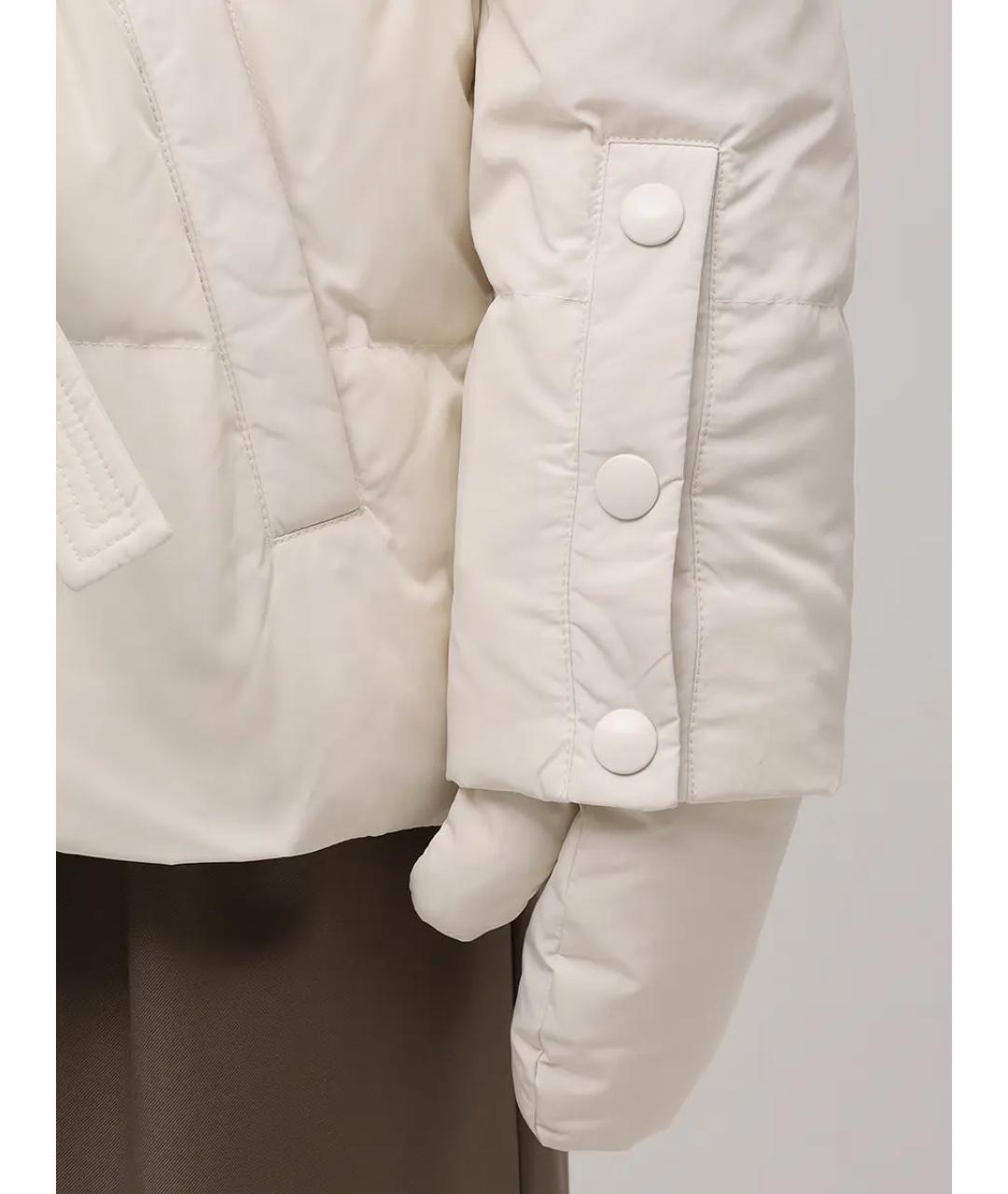 YVES SALOMON Бежевый меховой пуховик, фото 5