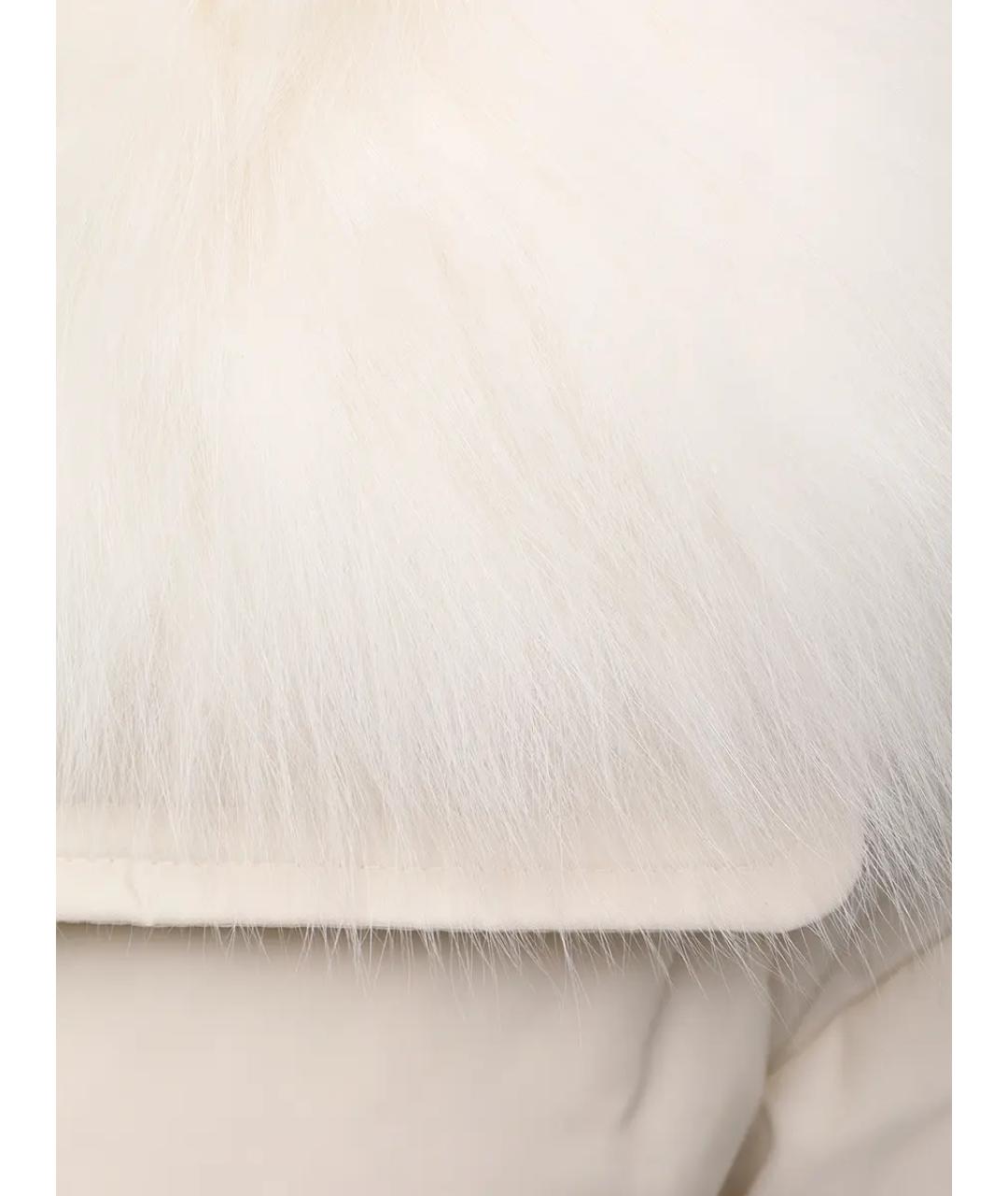 YVES SALOMON Бежевый меховой пуховик, фото 6