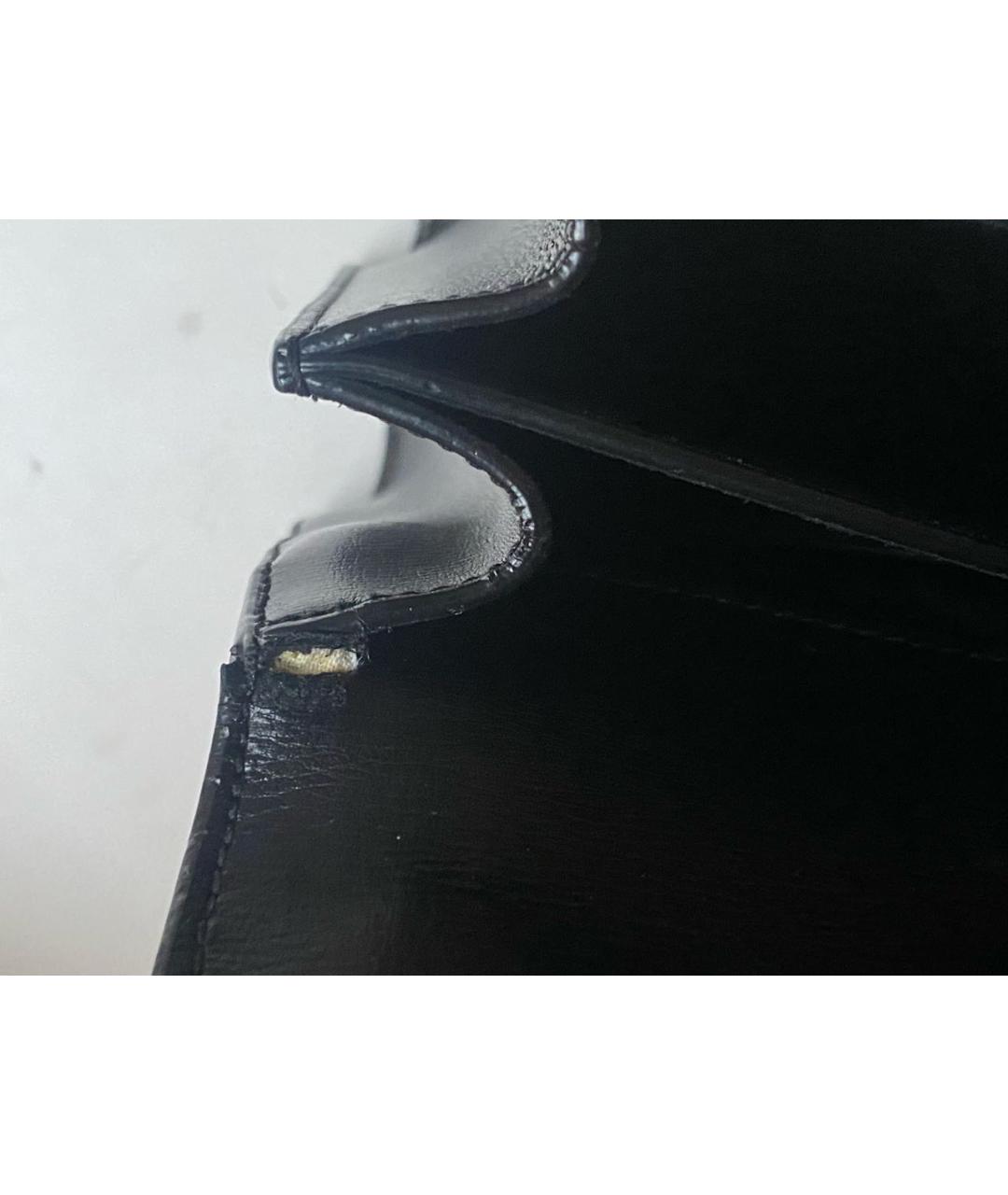 SAINT LAURENT Черная кожаная сумка через плечо, фото 5