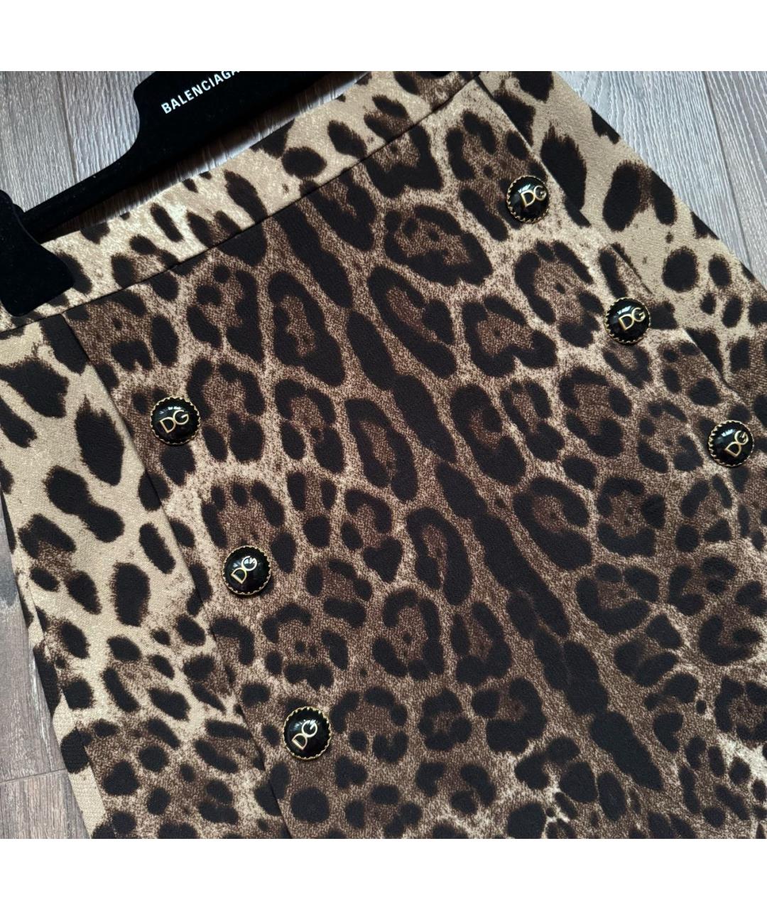 DOLCE&GABBANA Мульти шерстяная юбка миди, фото 3