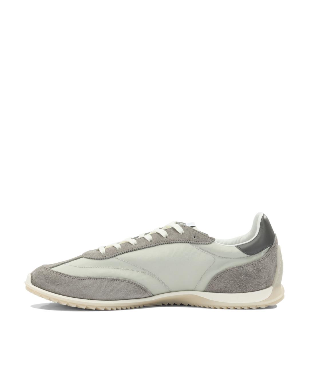 CELINE Серые текстильные низкие кроссовки / кеды, фото 3