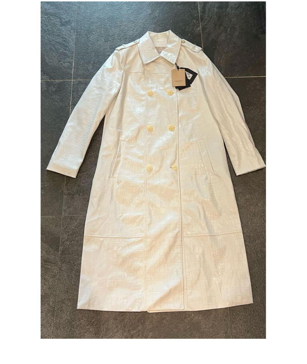 TWIN-SET Белый тренч/плащ, фото 2