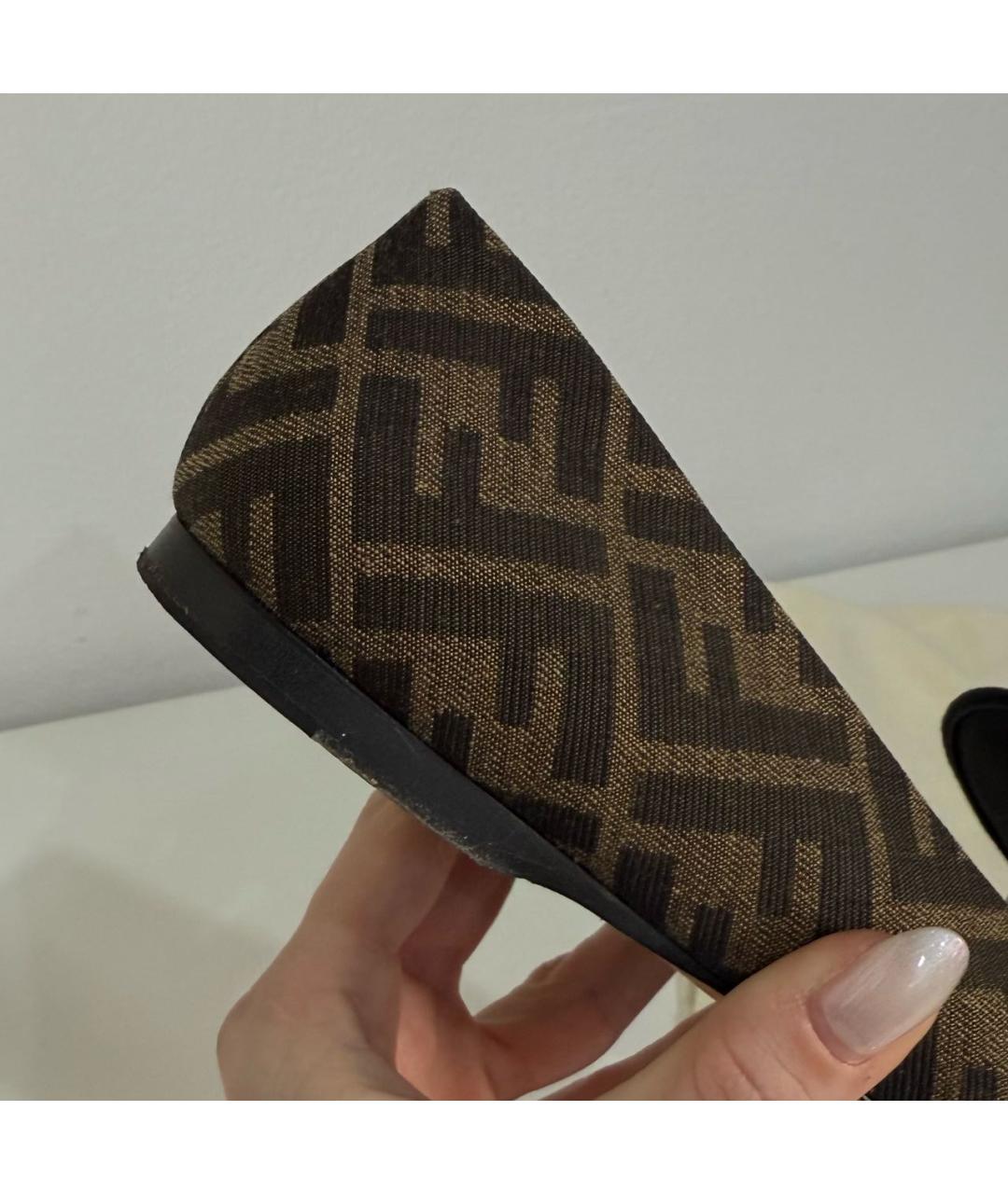 FENDI Коричневые лоферы, фото 7