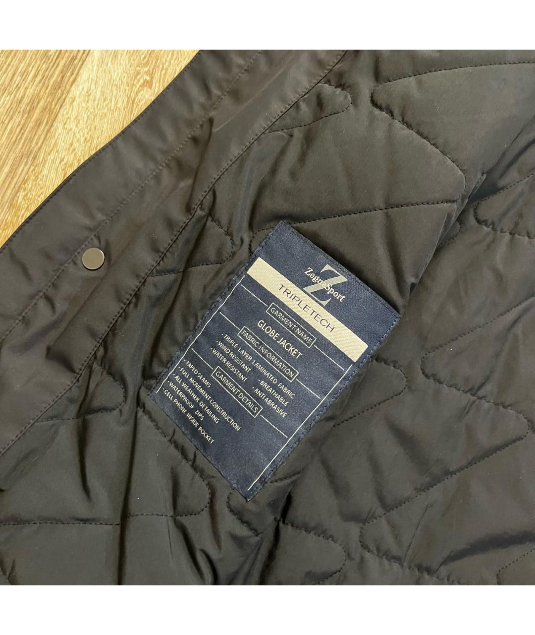 ZEGNA Черная полиэстеровая куртка, фото 4