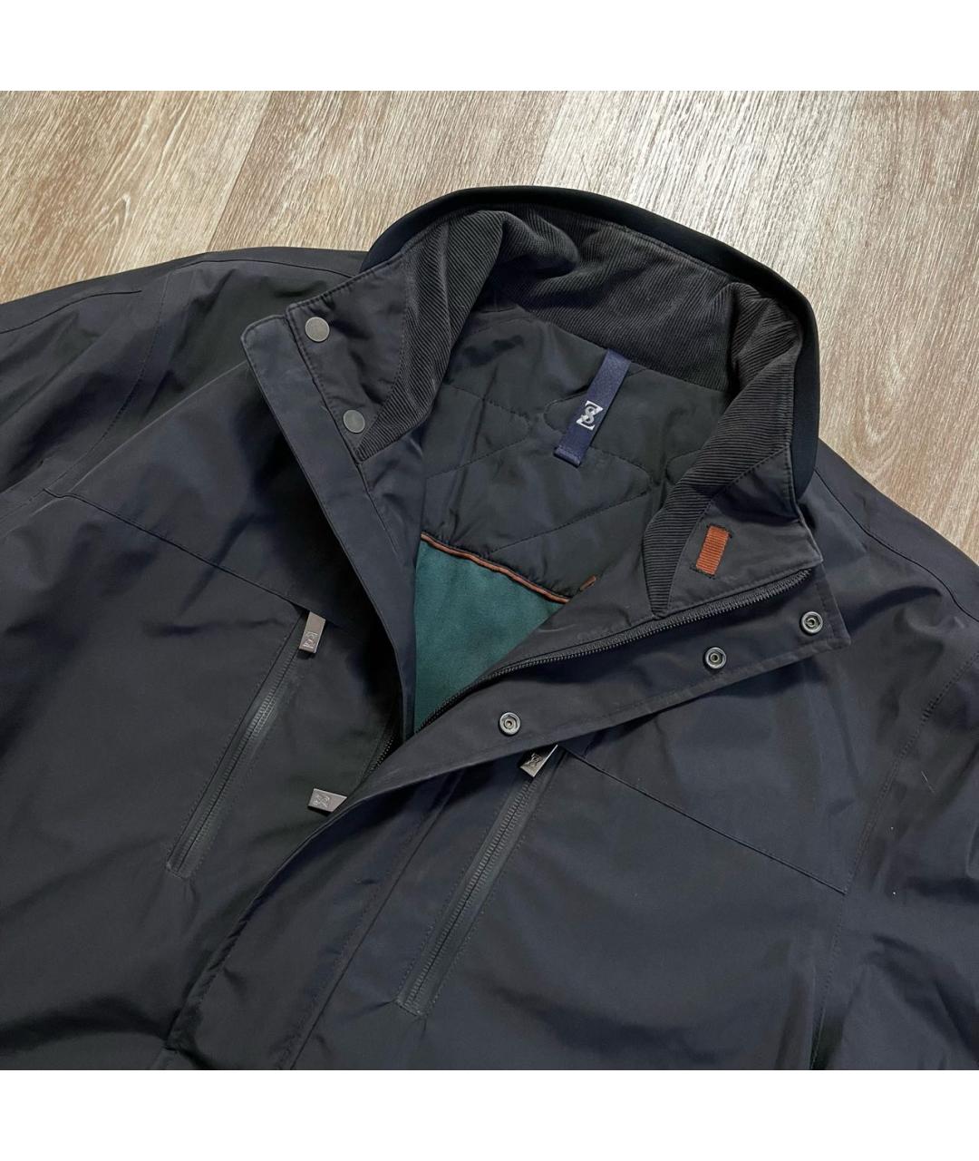 ZEGNA Черная полиэстеровая куртка, фото 2