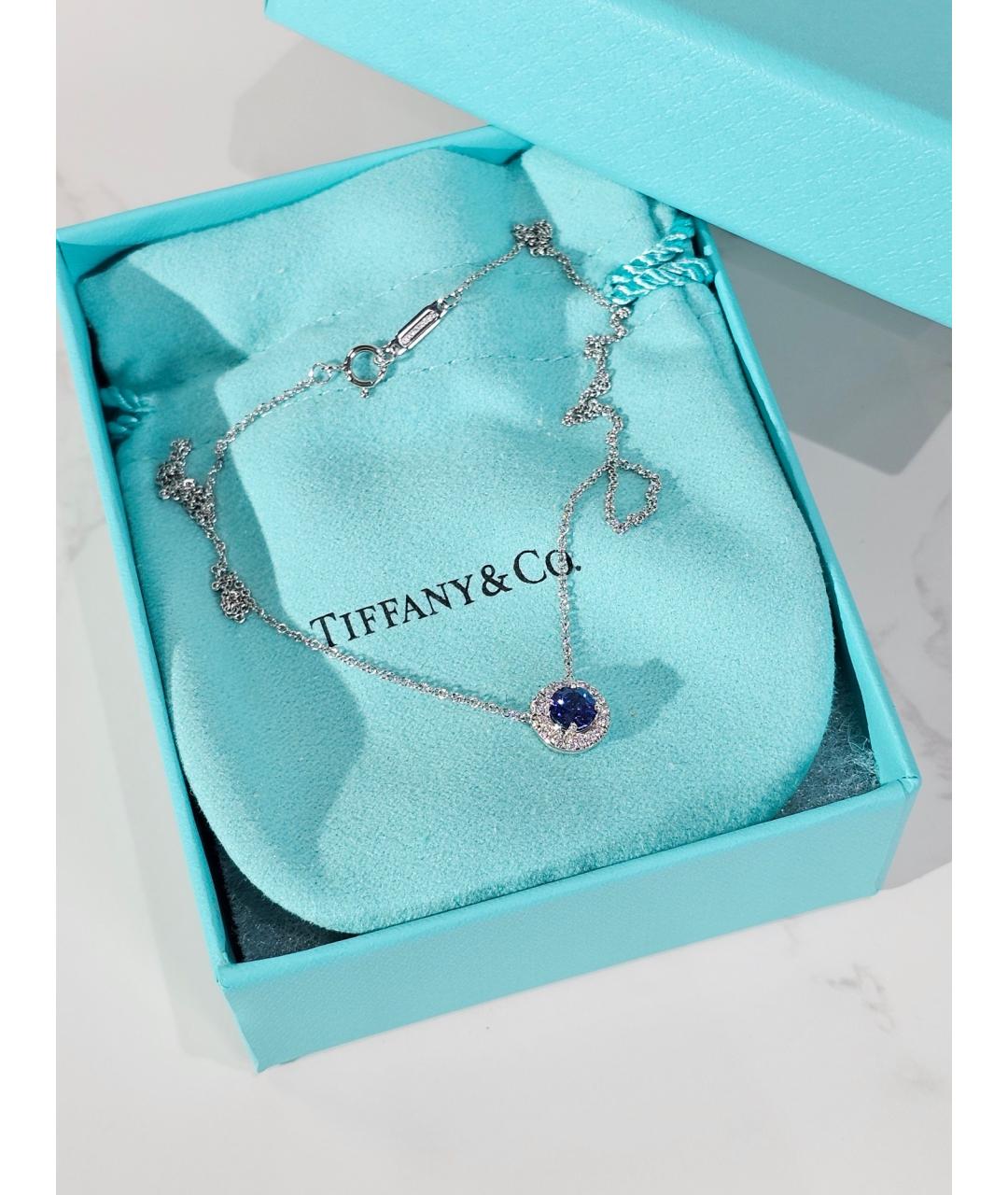 TIFFANY&CO Серебряное платиновое колье, фото 2